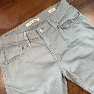 Mavi Jeans Mens Light Green Zach Straight Leg Denim Chino Casual Pants 34x28